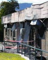 Bridgewater High after fire